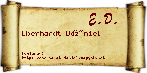 Eberhardt Dániel névjegykártya